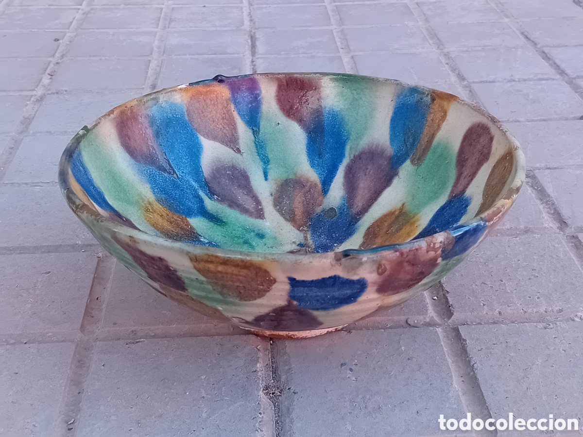 Antiquit&auml;ten: ANTIGUO CUENCO LEBRILLO CERAMICA NIJAR ALMERIA A&Ntilde;OS 70