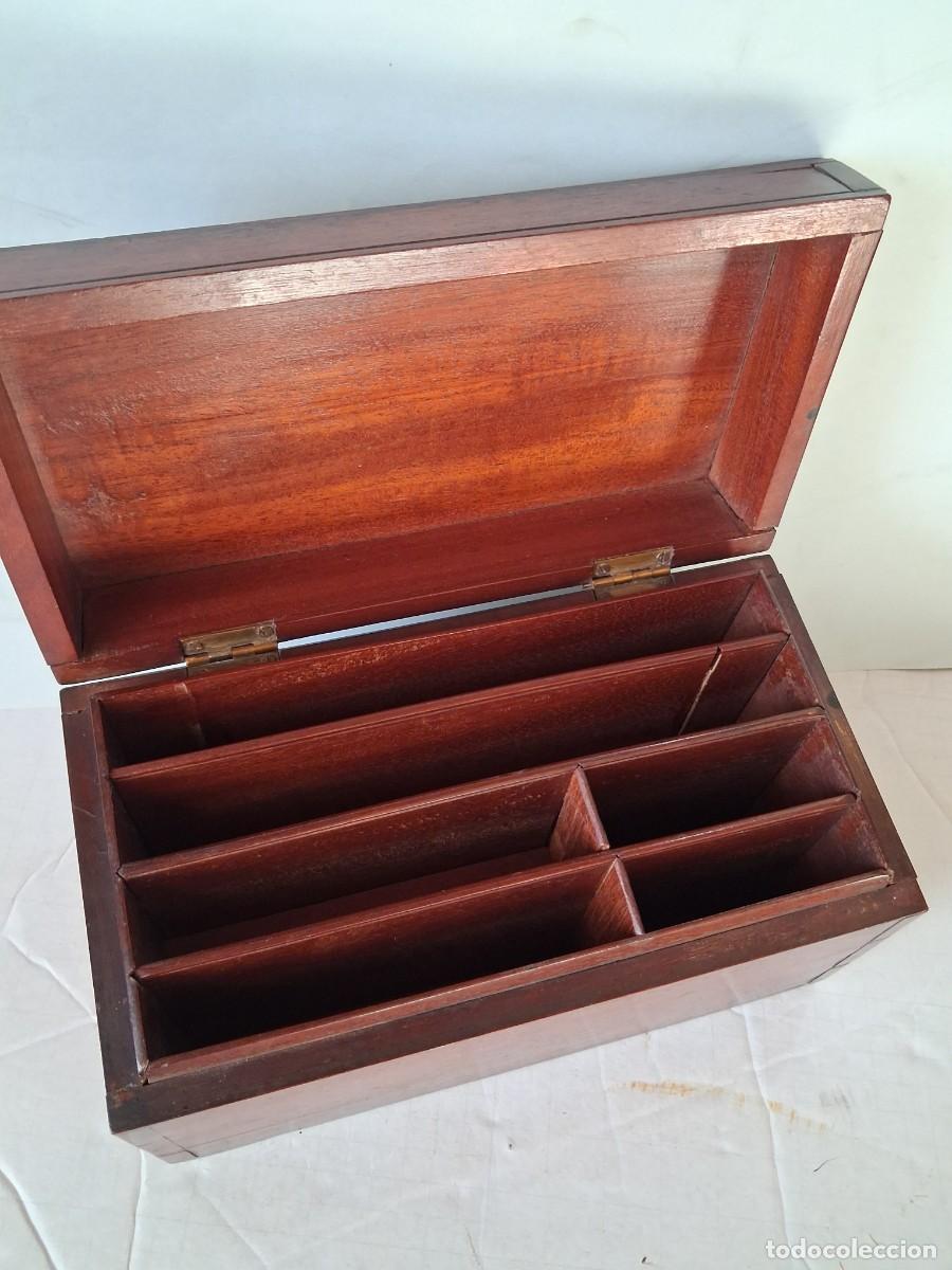 Antig&uuml;edades: Antigua caja portadocumentos inglesa De caoba - Foto 3