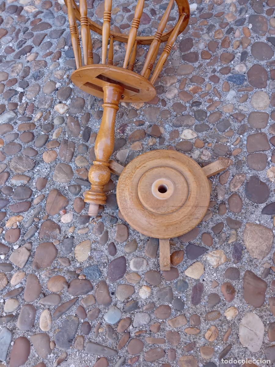 Antig&uuml;edades: Macetero de madera de haya siglo XX - Foto 5