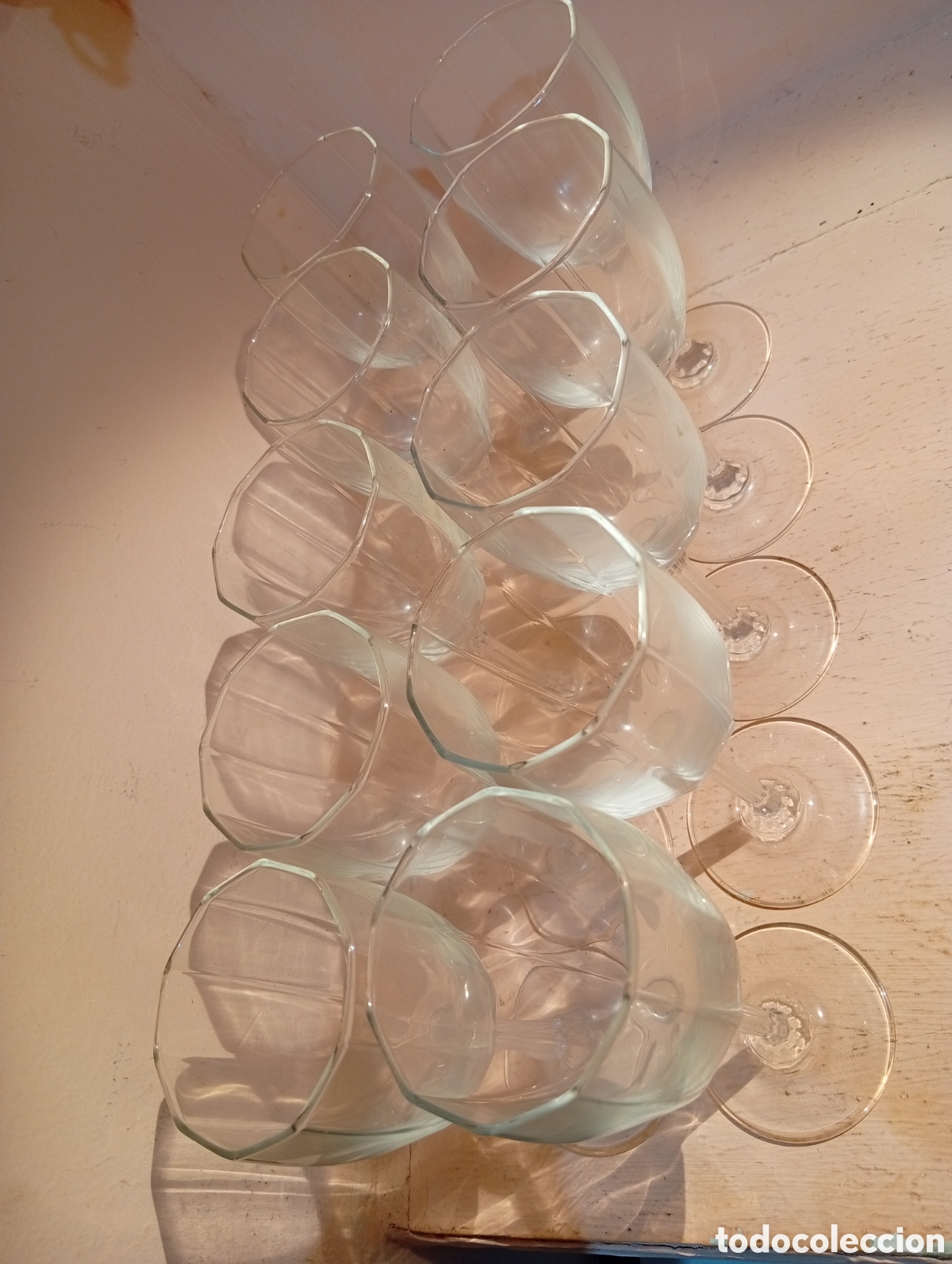 Antig&uuml;edades: Lote diez copas luminarc france