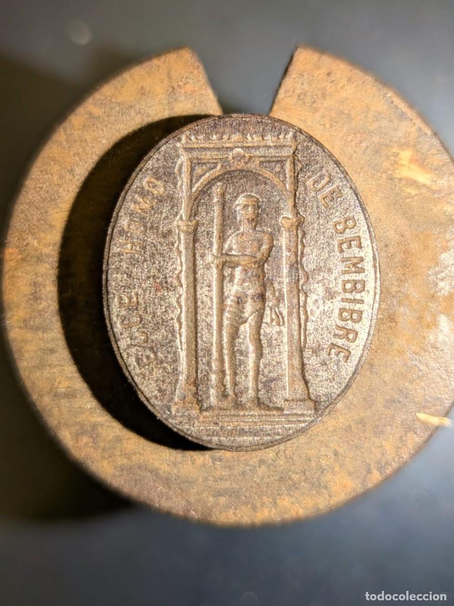 Antiquit&eacute;s: BEMBRIBE. NUESTRO SE&Ntilde;OR EL CRISTO DE BEMBIBRE. CU&Ntilde;O DE ACERO PARA MEDALLAS DEL SIGLO XIX