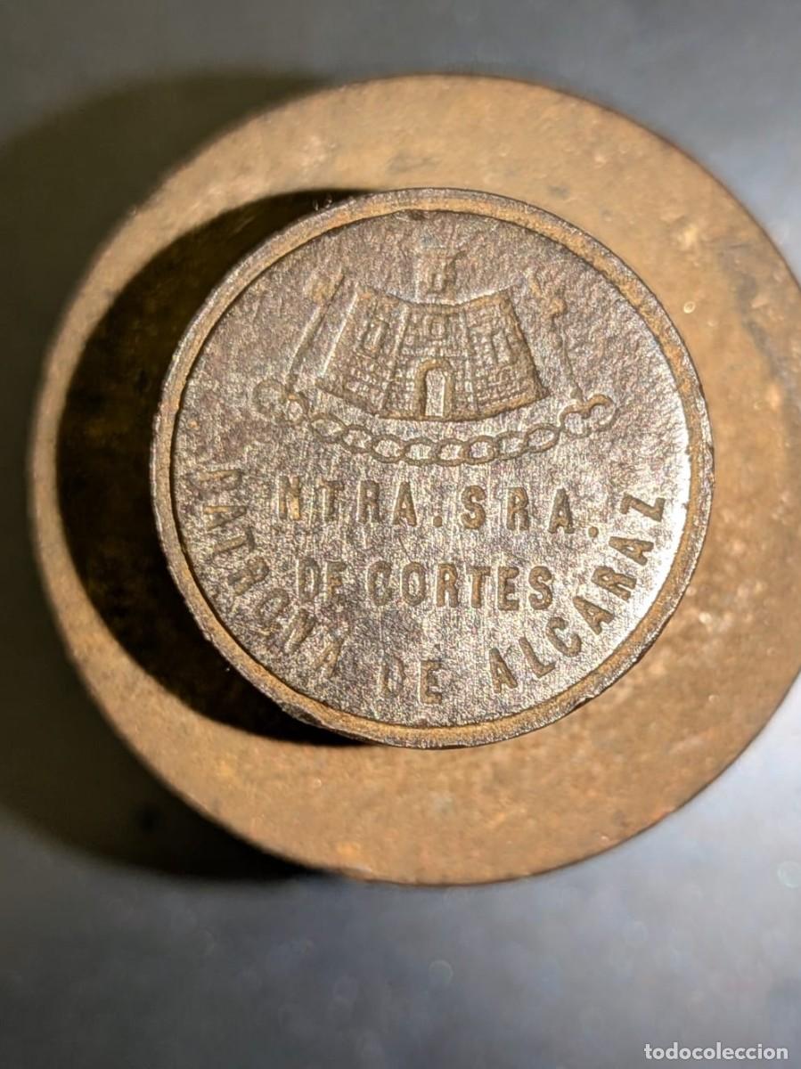 Antiquit&eacute;s: ALCARAZ. NUESTRA SE&Ntilde;ORA DE COERTES PATRONA DE ALCARAZ. CU&Ntilde;O EN ACERO PARA MEDALLAS SIGLO XIX