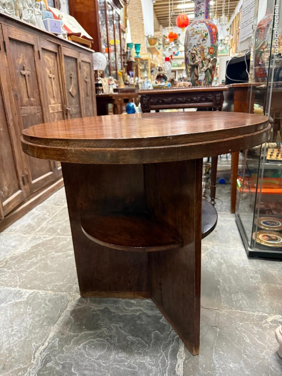 Antiques: ANTIGUA MESA AUXILIAR MID CENTURY - MEDIDA 67X67 CM