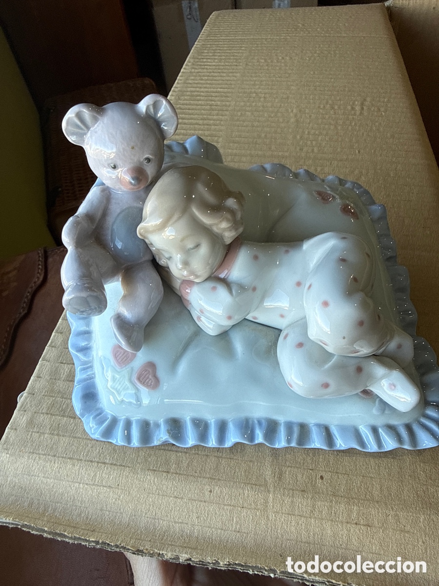 Antig&uuml;edades: Figura Lladro &ldquo;Contando Ovejas&rdquo; - Foto 1