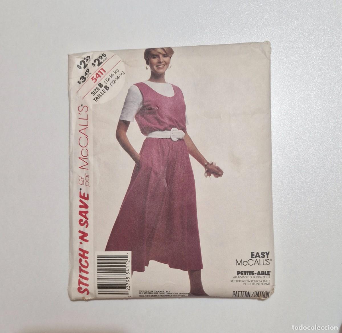 Antig&uuml;edades: Patr&oacute;n de costura a&ntilde;os 70. McCall`s, EEUU