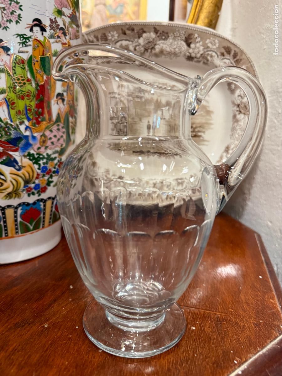 Antiquit&auml;ten: ANTIGUA JARRA DE CRISTAL - MEDIDA 24 CM