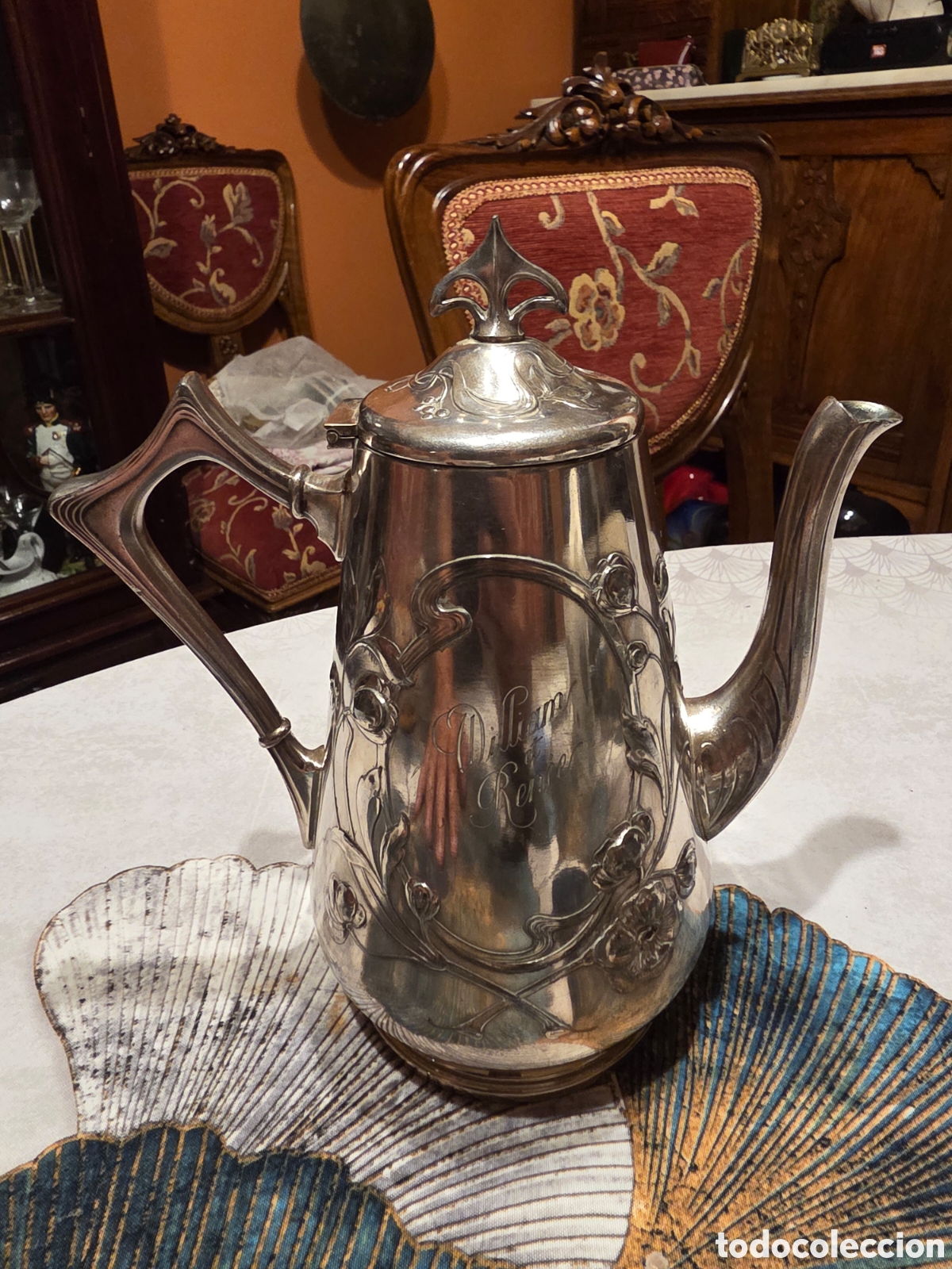 Antig&uuml;edades: Cafetera Modernista Art Nouveau c.1910