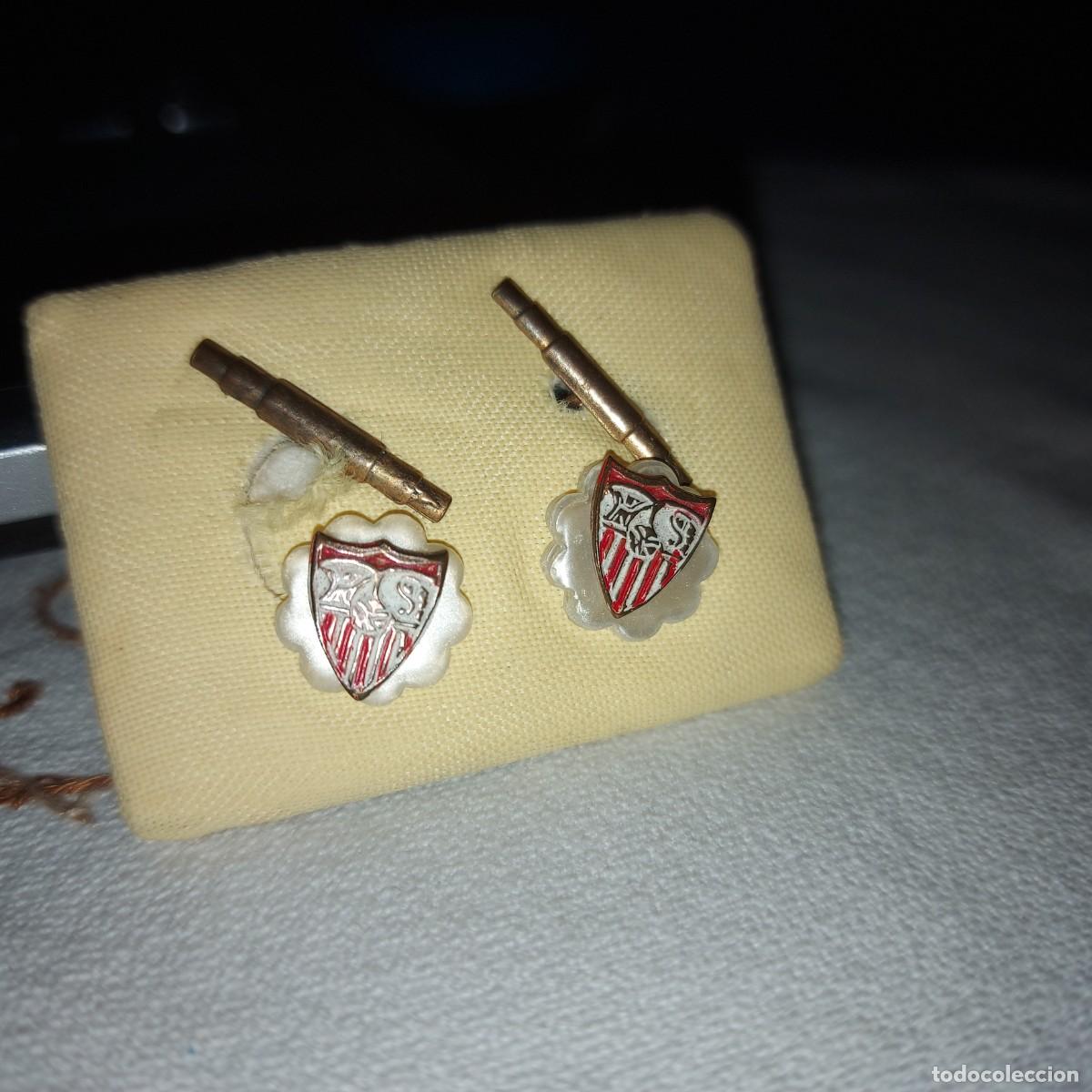 Antig&uuml;edades: SEVILLA FC - GEMELOS ANTIGUOS ESMALTADOS