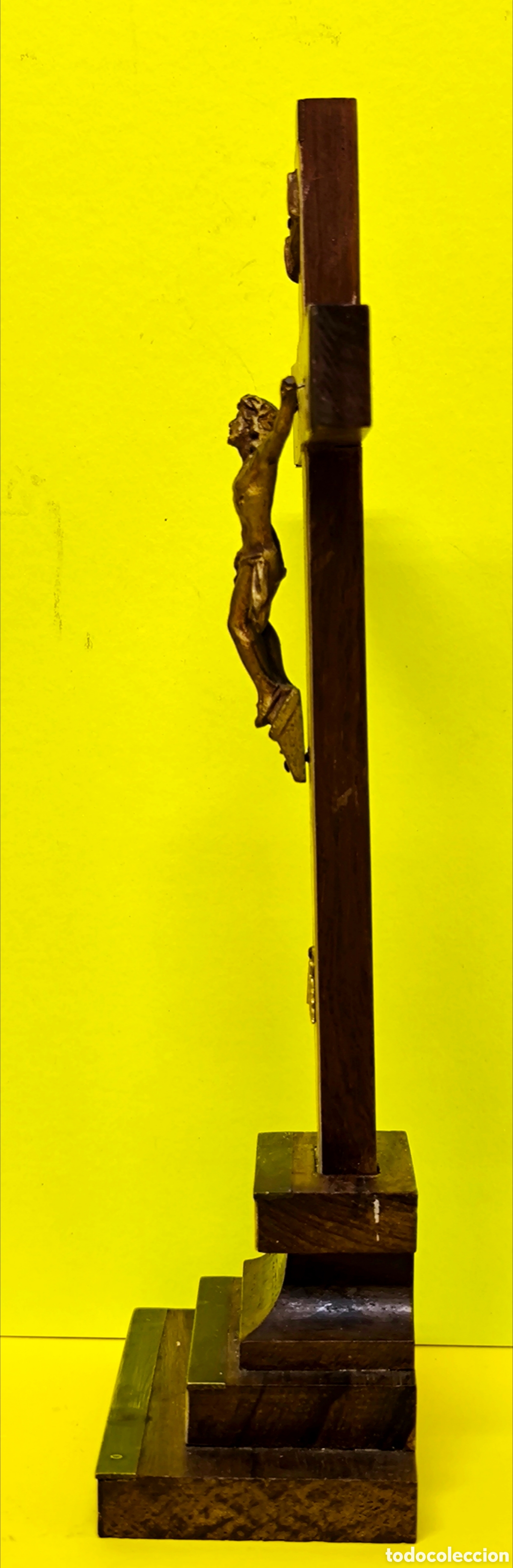 Antig&uuml;edades: CRUZ DE MADERA, NACAR, BRONCE Y METAL - Foto 5