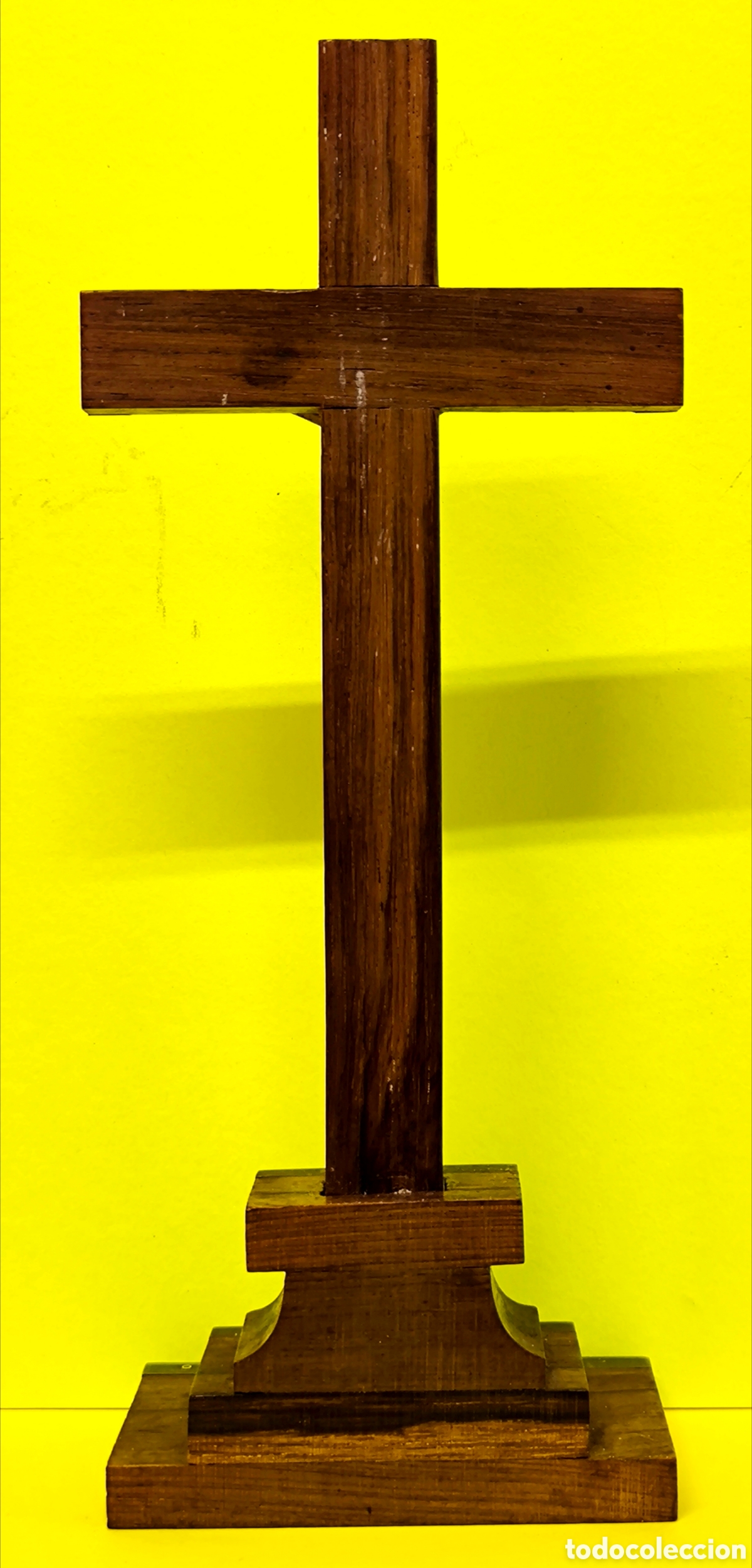 Antig&uuml;edades: CRUZ DE MADERA, NACAR, BRONCE Y METAL - Foto 7