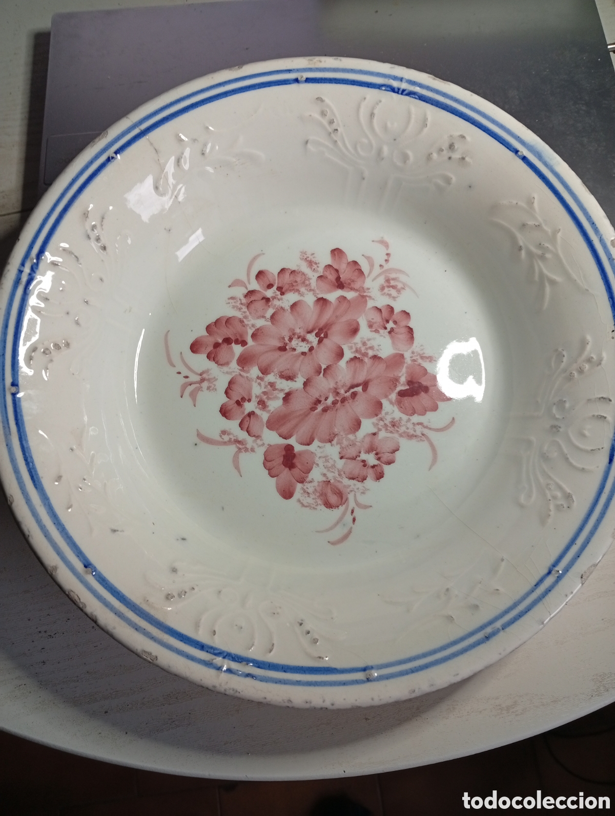 Antiques: Gran bandeja de cer&aacute;mica