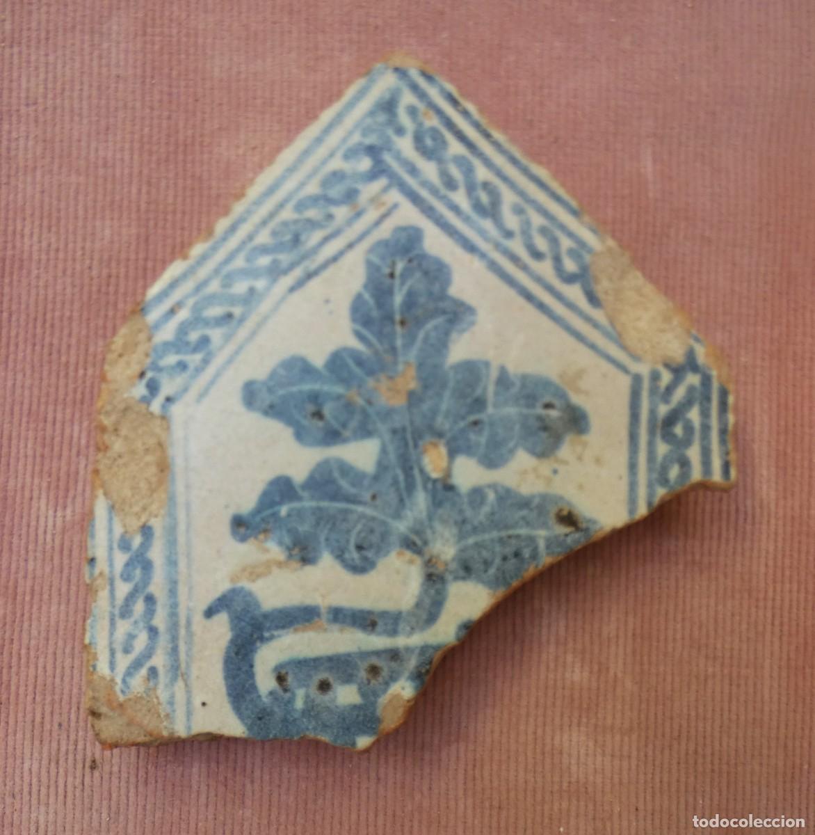 Antig&uuml;edades: Azulejos Fragmento, Espa&ntilde;ol, Manieses, Alfadon, Valencia Sig. 15/16