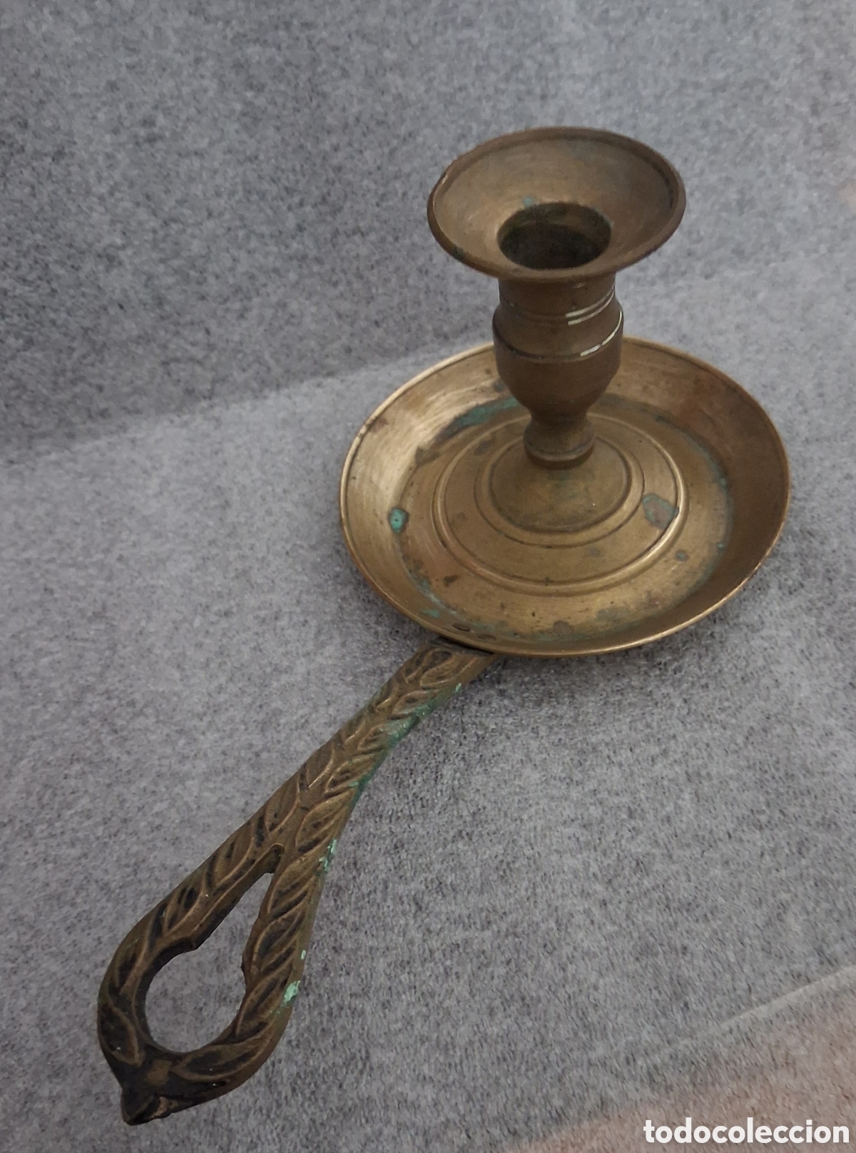 Antig&uuml;edades: Palmatoria de bronce antigua - Foto 2
