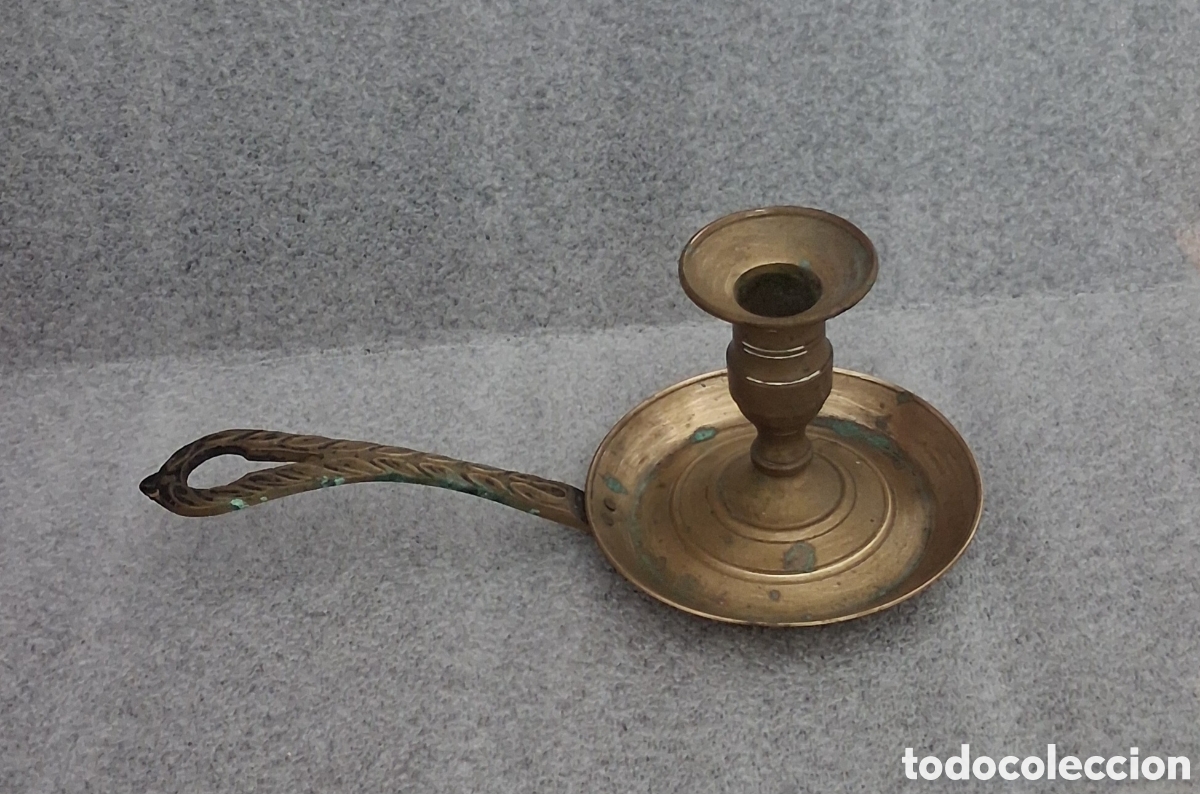 Antig&uuml;edades: Palmatoria de bronce antigua - Foto 4