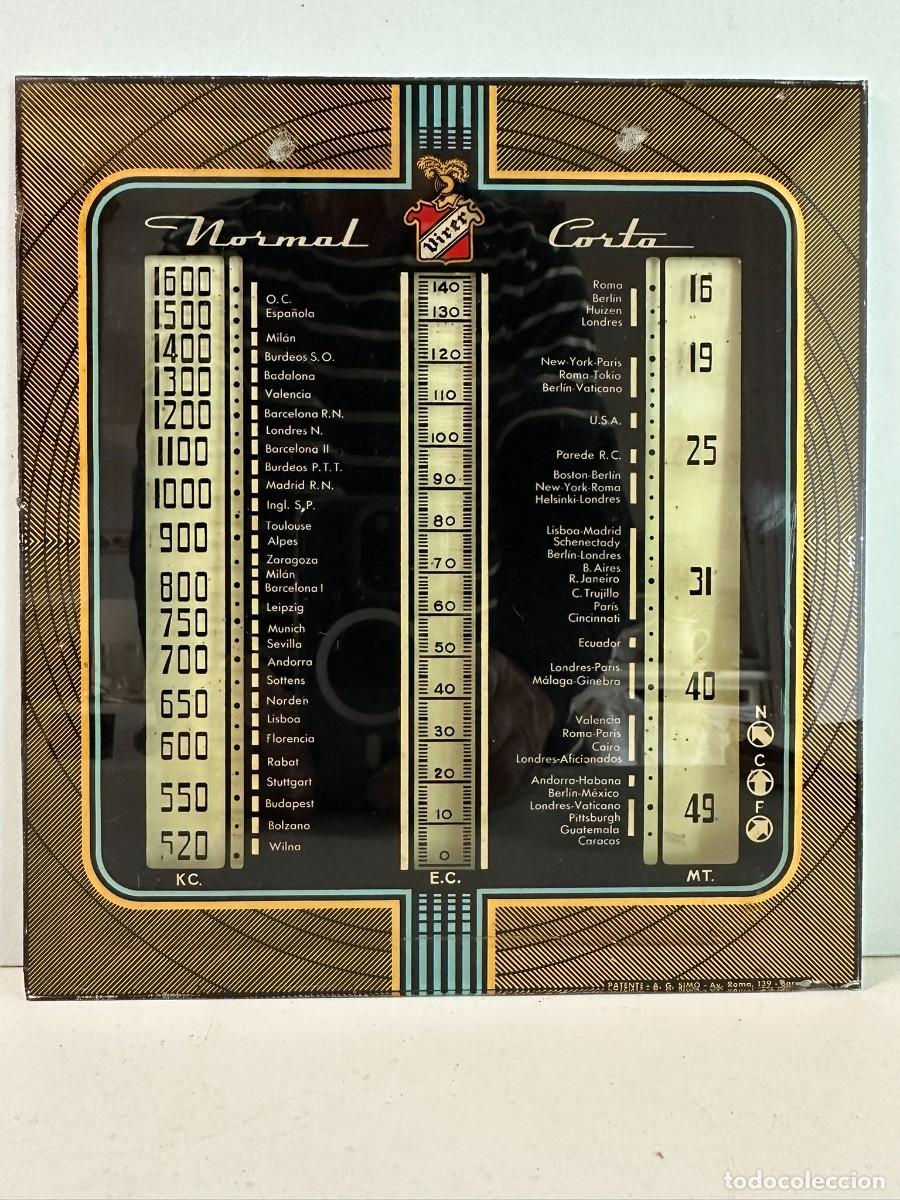 Antig&uuml;edades: Dial de cristal de radio a v&aacute;lvulas - Foto 2