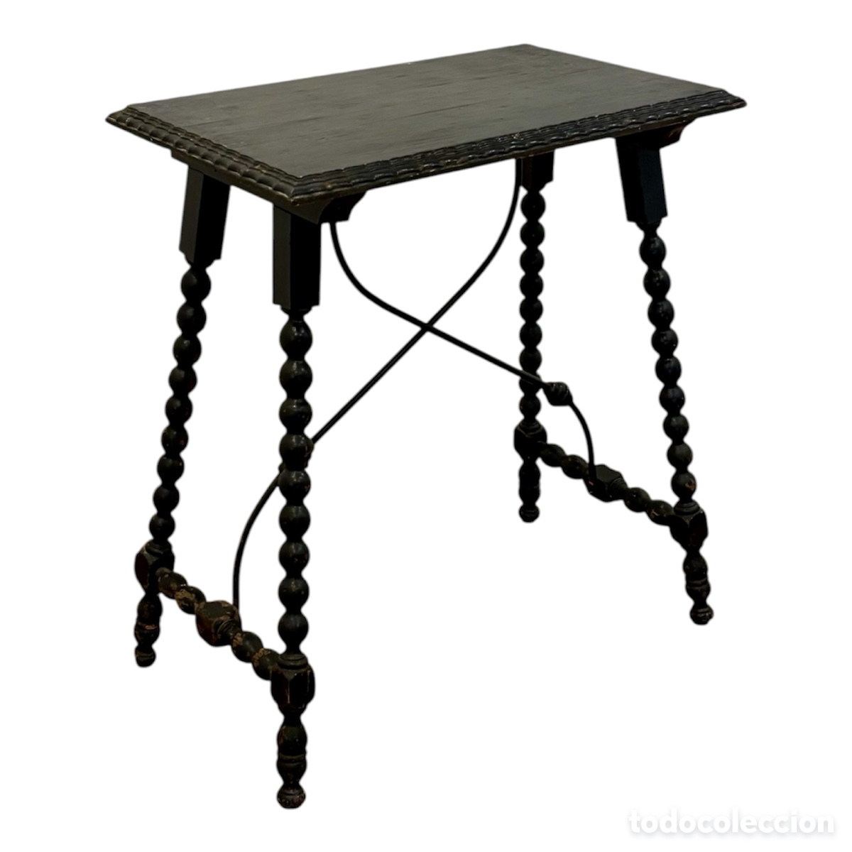 Antig&uuml;edades: Mesa auxiliar francesa Circa 1880. - Foto 2