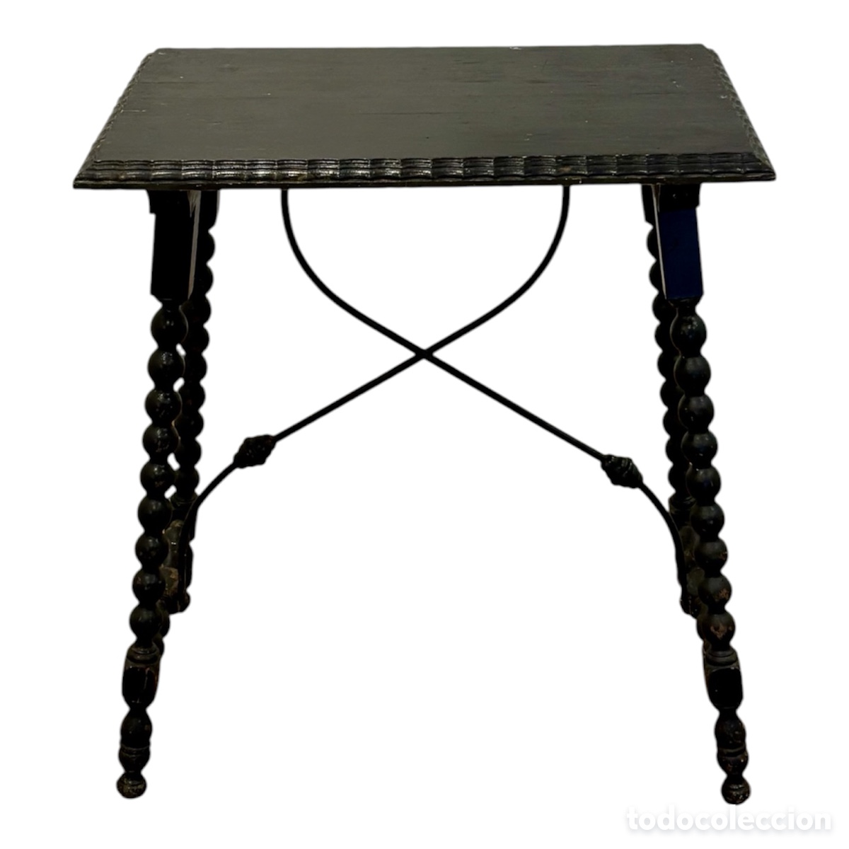 Antig&uuml;edades: Mesa auxiliar francesa Circa 1880. - Foto 3