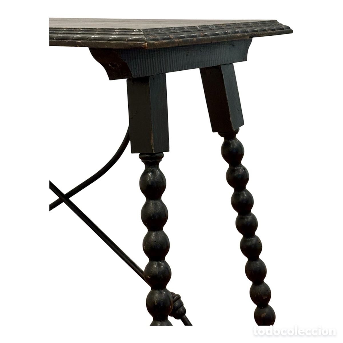 Antig&uuml;edades: Mesa auxiliar francesa Circa 1880. - Foto 6