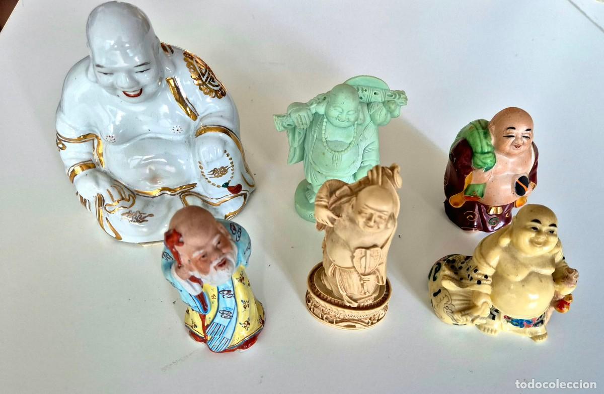 Antig&uuml;edades: Lote de 6 budas diferentes - Foto 1