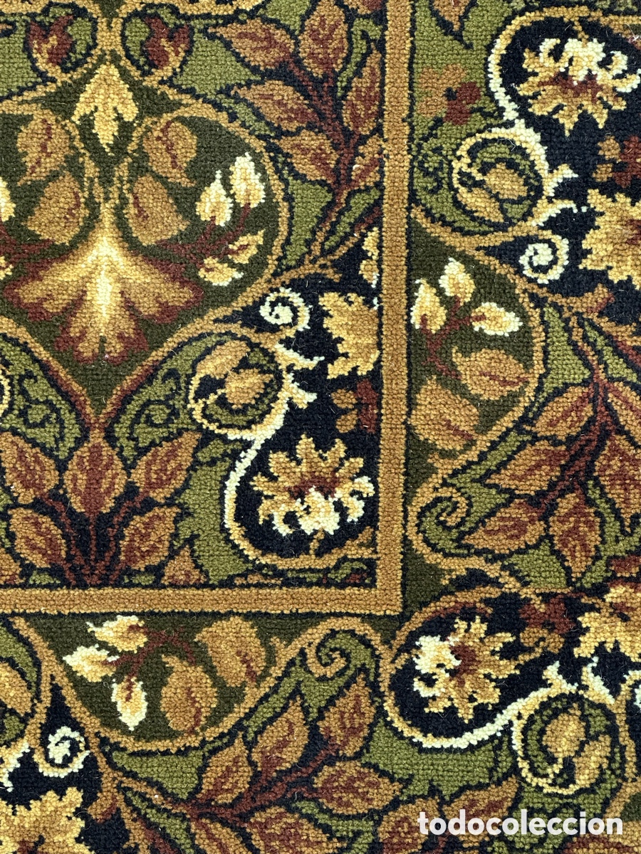 Antiguidades: Alfombra Vintage Windsor Dover - 100% Pura Lana Virgen (245 x 183 cm) - Fabricada en Espa&ntilde;a