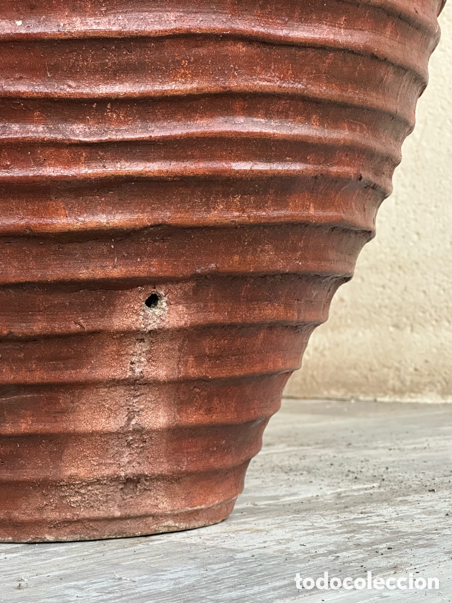 Antig&uuml;edades: Tinaja antigua de barro. Alfarer&iacute;a popular. - Foto 4