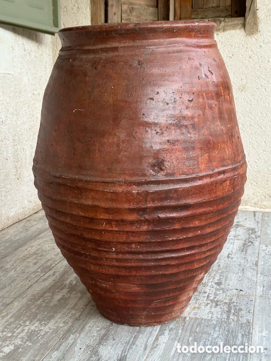 Antig&uuml;edades: Tinaja antigua de barro. Alfarer&iacute;a popular. - Foto 6