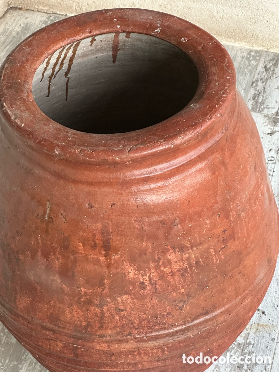 Antig&uuml;edades: Tinaja antigua de barro. Alfarer&iacute;a popular. - Foto 7
