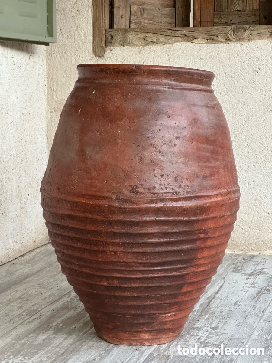 Antig&uuml;edades: Tinaja antigua de barro. Alfarer&iacute;a popular. - Foto 8