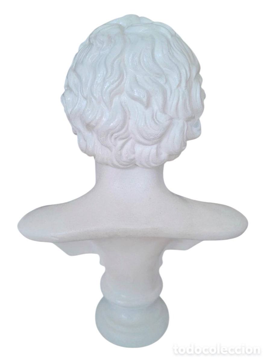 Antig&uuml;edades: Busto masculino franc&eacute;s Circa 1.950. - Foto 4