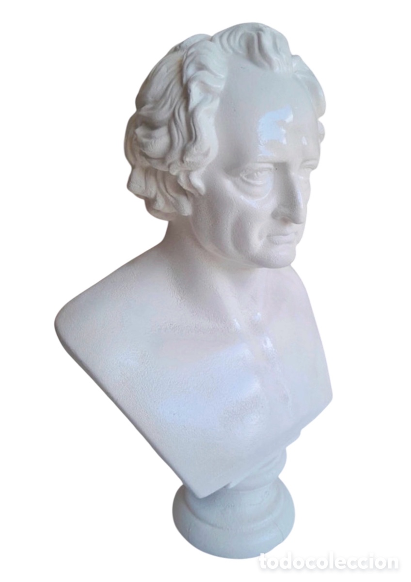 Antig&uuml;edades: Busto masculino franc&eacute;s Circa 1.950. - Foto 1