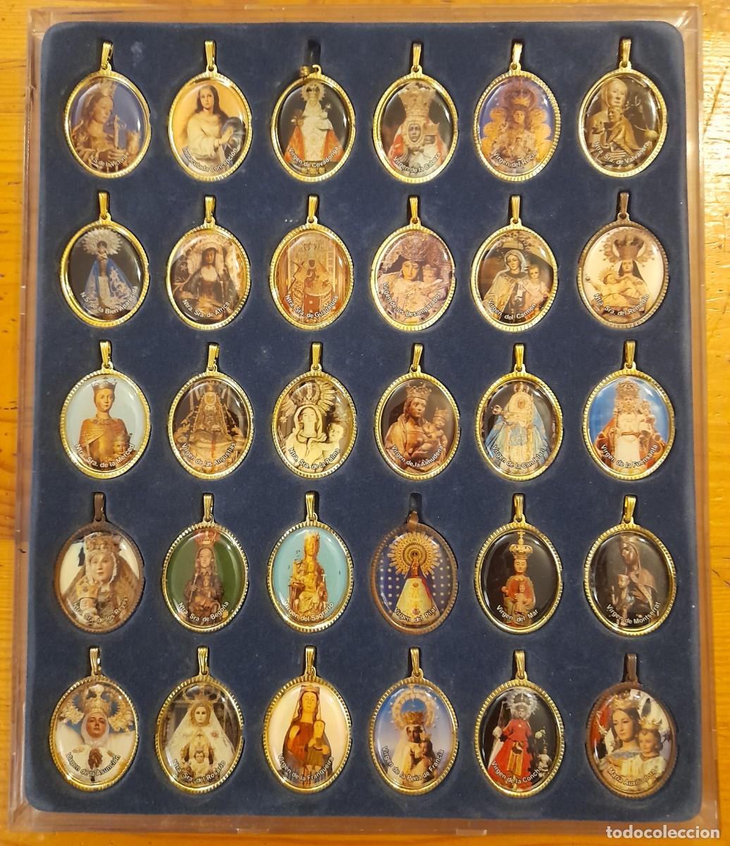 Antiquit&auml;ten: Colecci&oacute;n completa 30 Medallas &rdquo;Devociones de la Virgen en Espa&ntilde;a - Con estuche