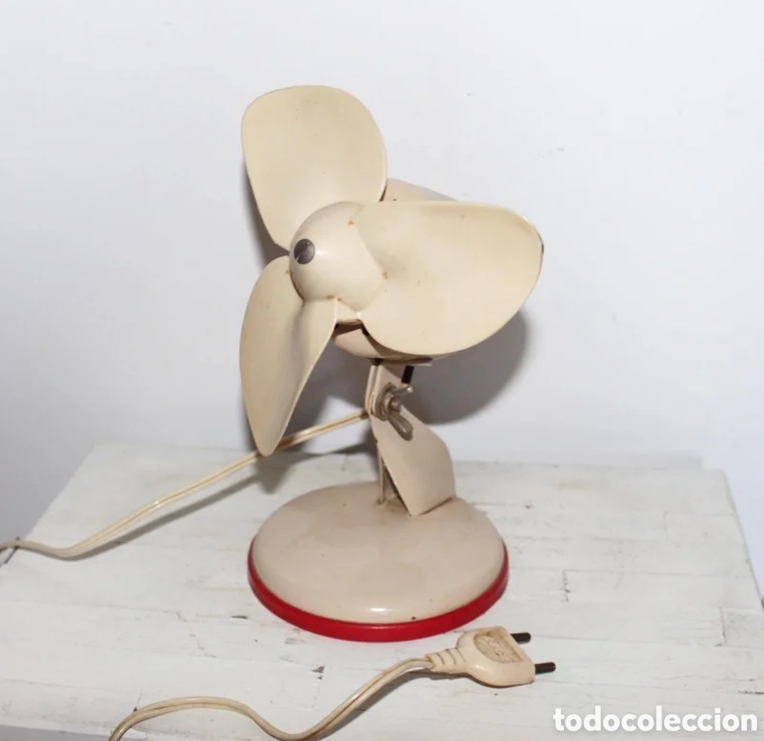 Antig&uuml;edades: Ventilador de mesa vintage, marca Elge