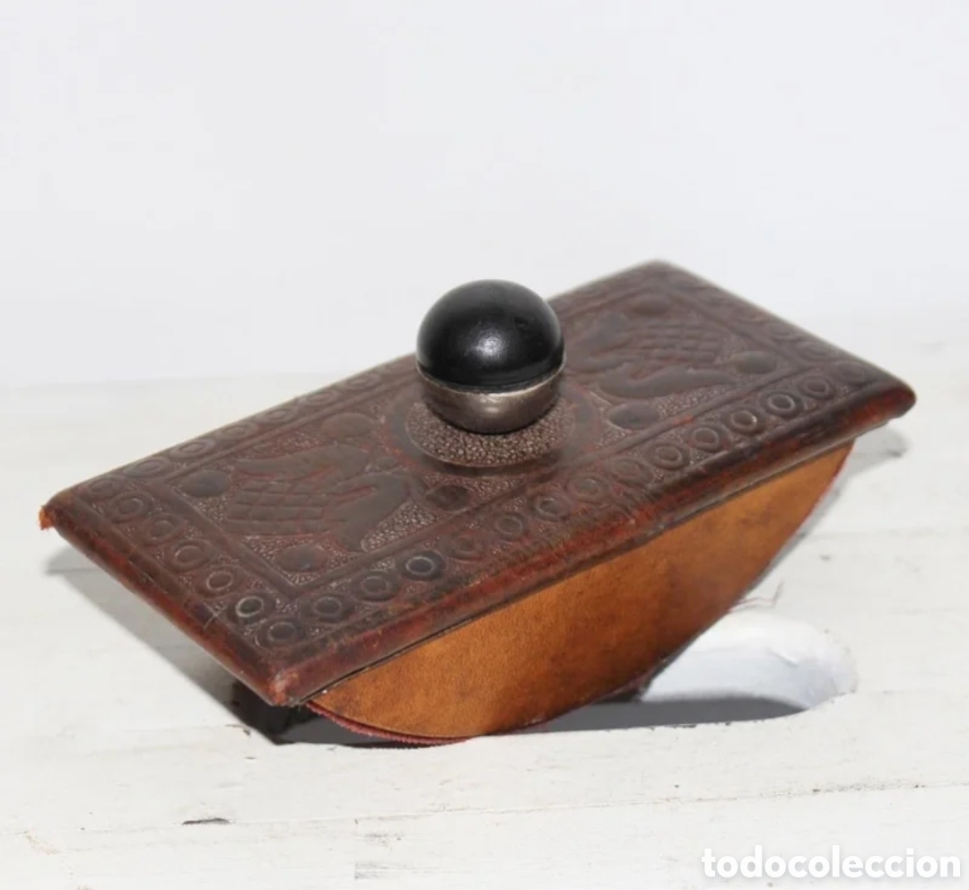 Antig&uuml;edades: Antiguo tamp&oacute;n portasecante de escribano