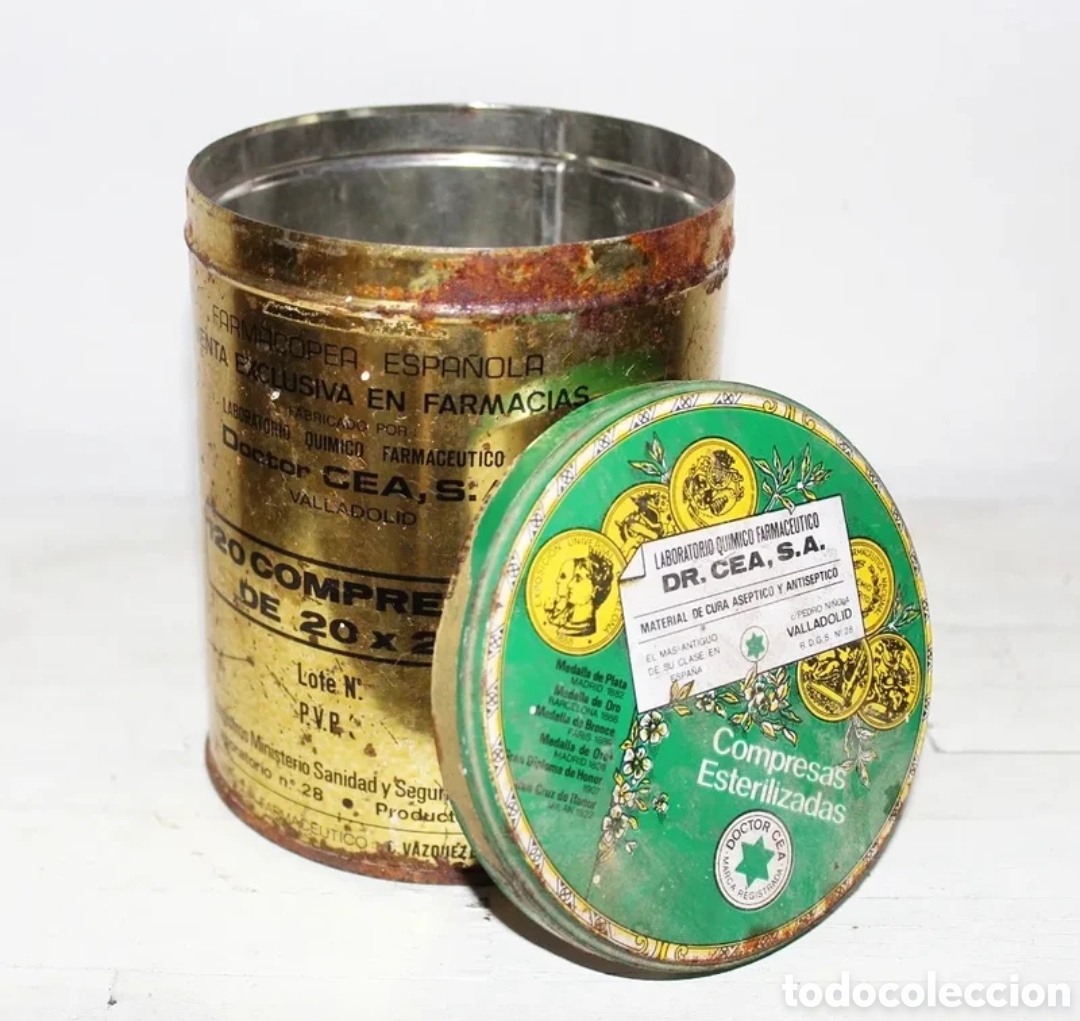 Antig&uuml;edades: Caja farmac&eacute;utica material curas, 1a mitad s. XX