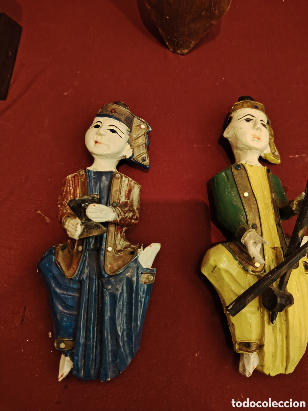 Antig&uuml;edades: Lote de figuras de madera - Foto 2