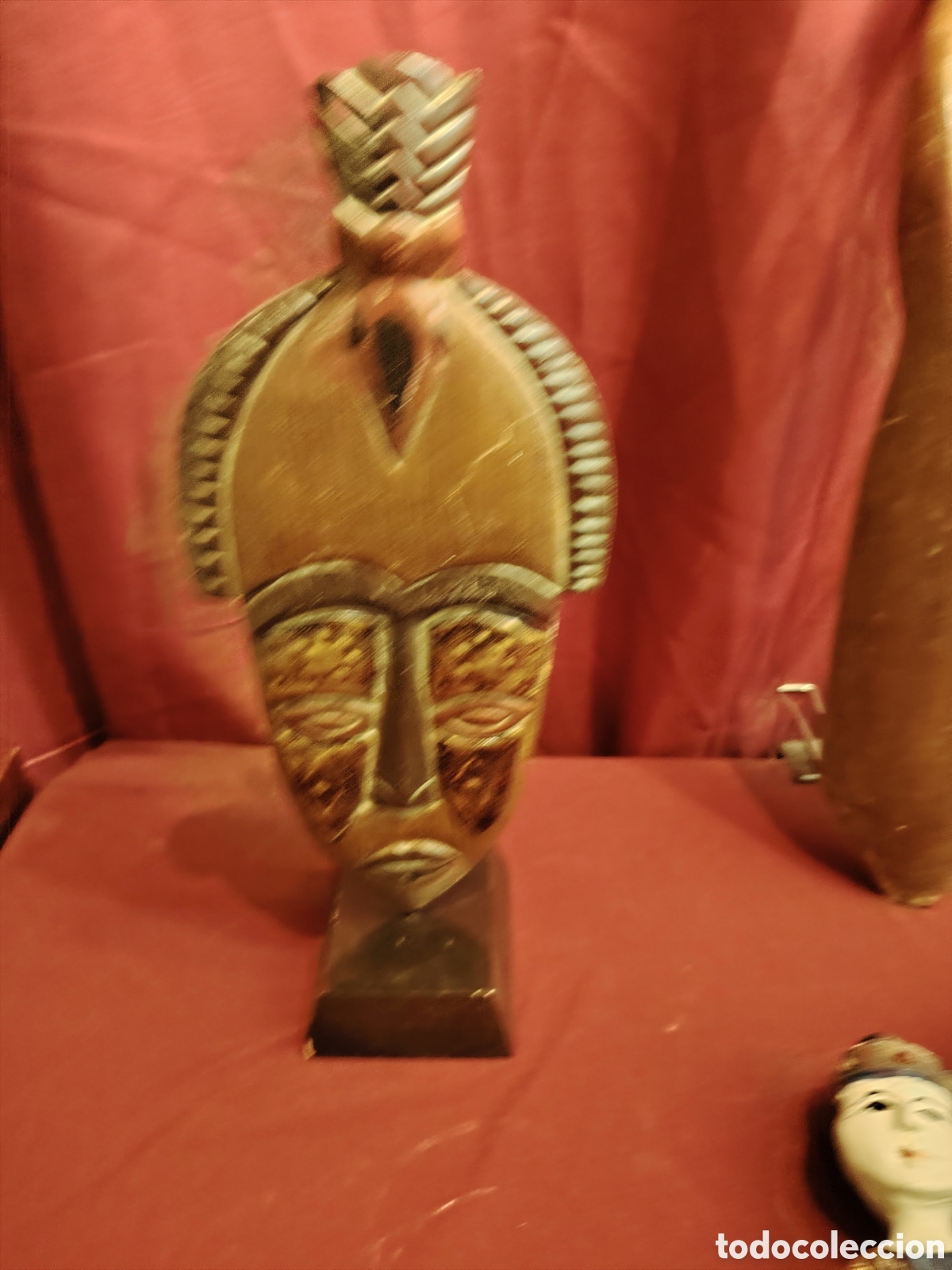 Antig&uuml;edades: Lote de figuras de madera - Foto 4