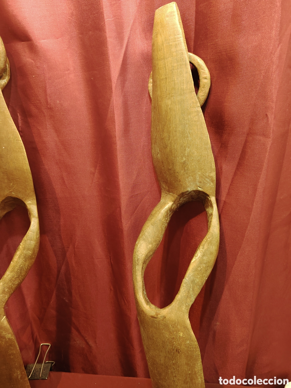 Antig&uuml;edades: Lote de figuras de madera - Foto 5
