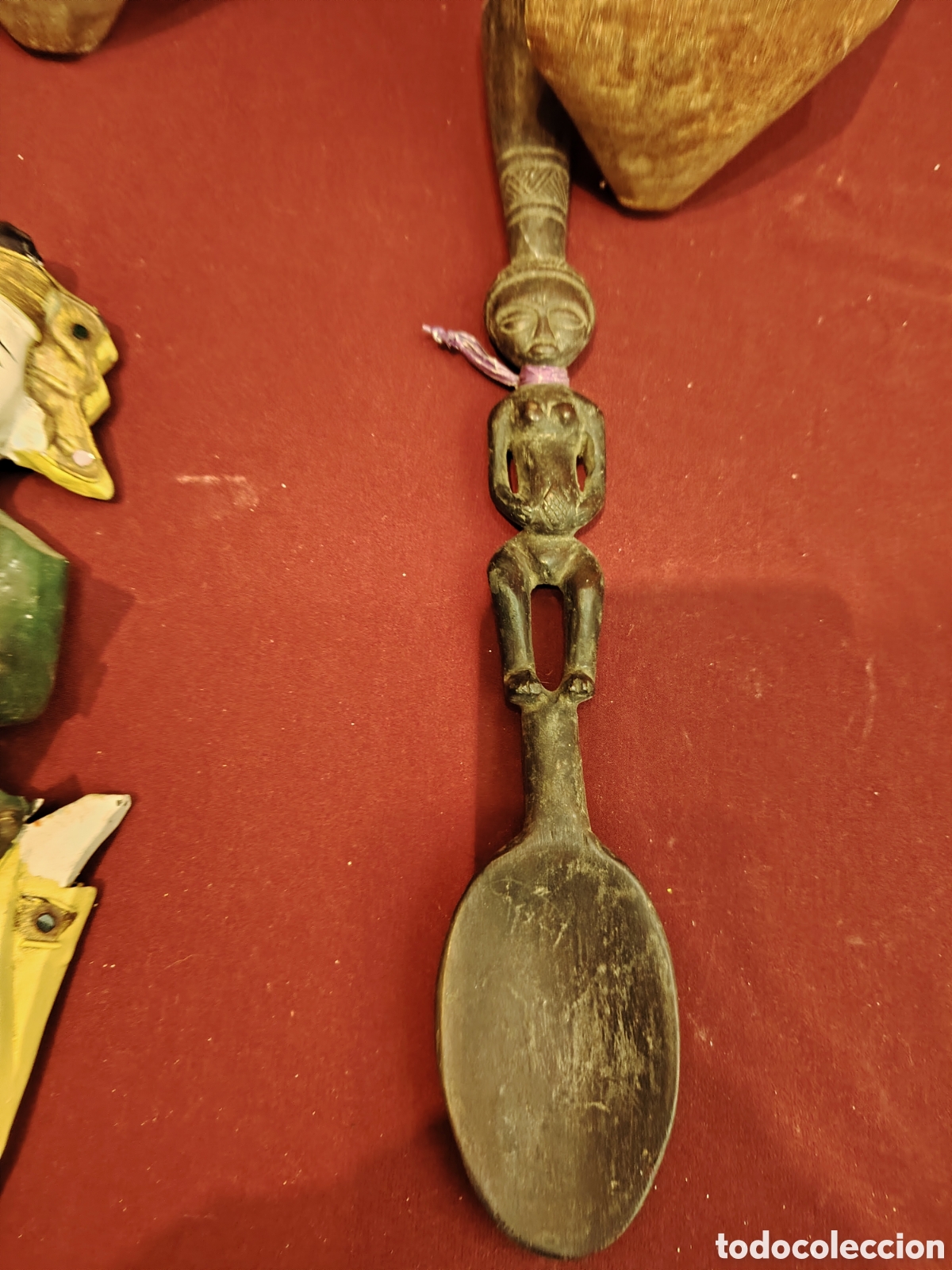 Antig&uuml;edades: Lote de figuras de madera - Foto 6