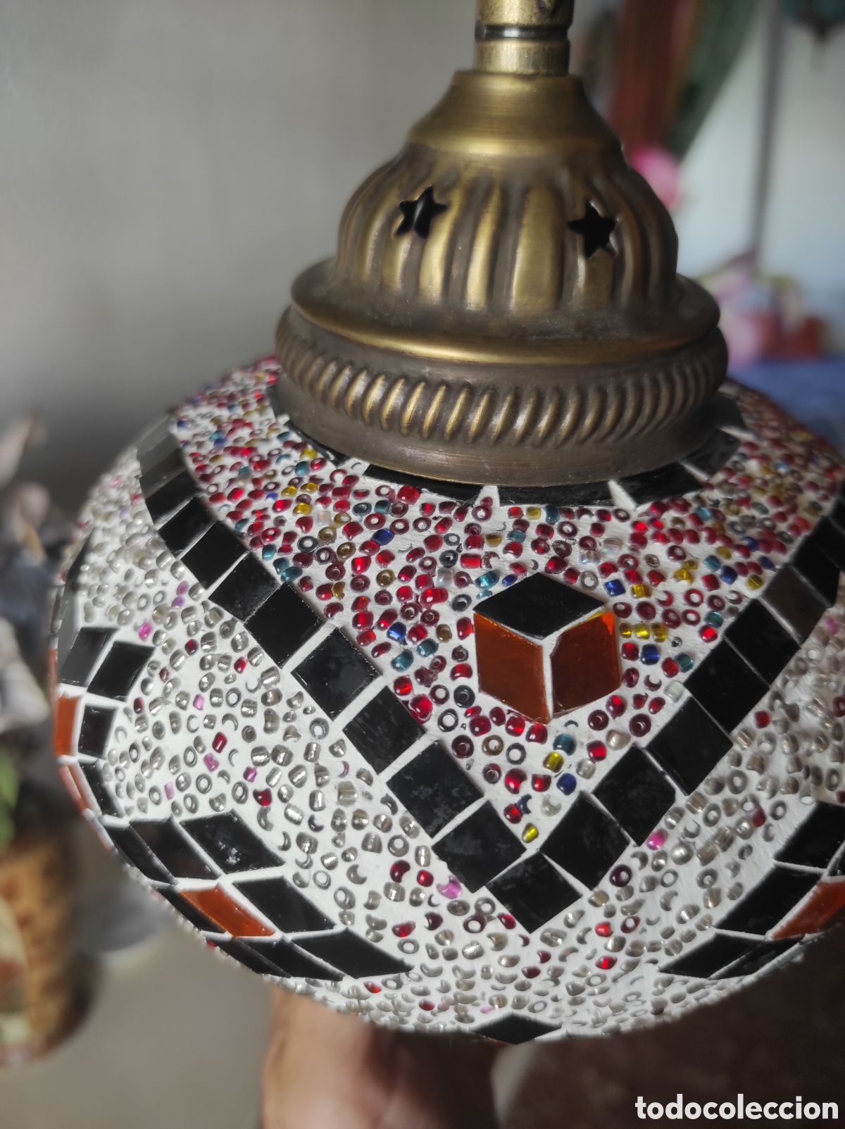 Antig&uuml;edades: L&aacute;mpara de techo Turca Mosaico - Foto 2