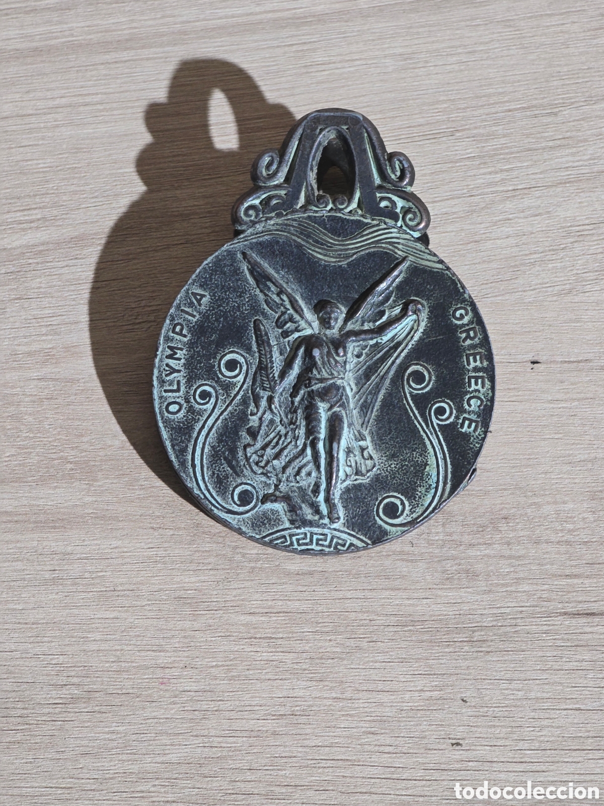 Oggetti Antichi: Antiguo Sujetapapeles de Bronce Macizo - Relieve Mitol&oacute;gico Cl&aacute;sico
