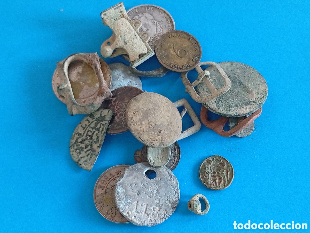 Antig&uuml;edades: Lote de objetos detector - Foto 2