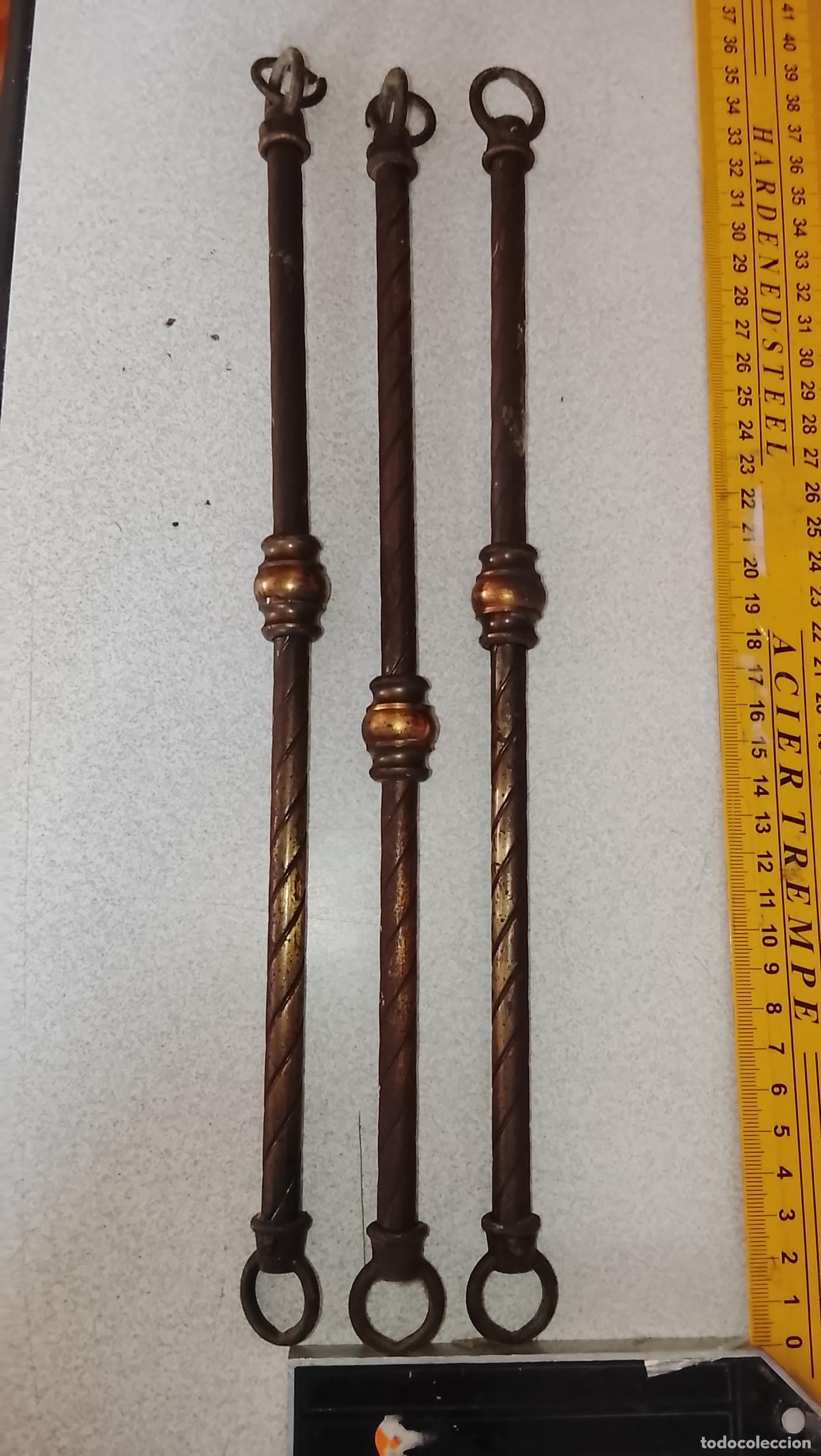 Antig&uuml;edades: APLIQUES GUARNICIONES metal bronce despiece l&aacute;mparas cuerpos BRAZOS EXTENSORES PERILLAS