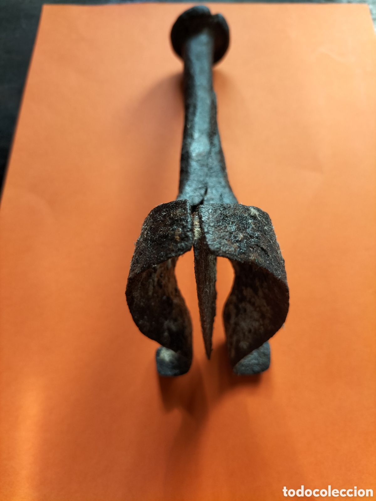 Antiques: Marcador Antiguo de Ganado de Hierro Forjado.