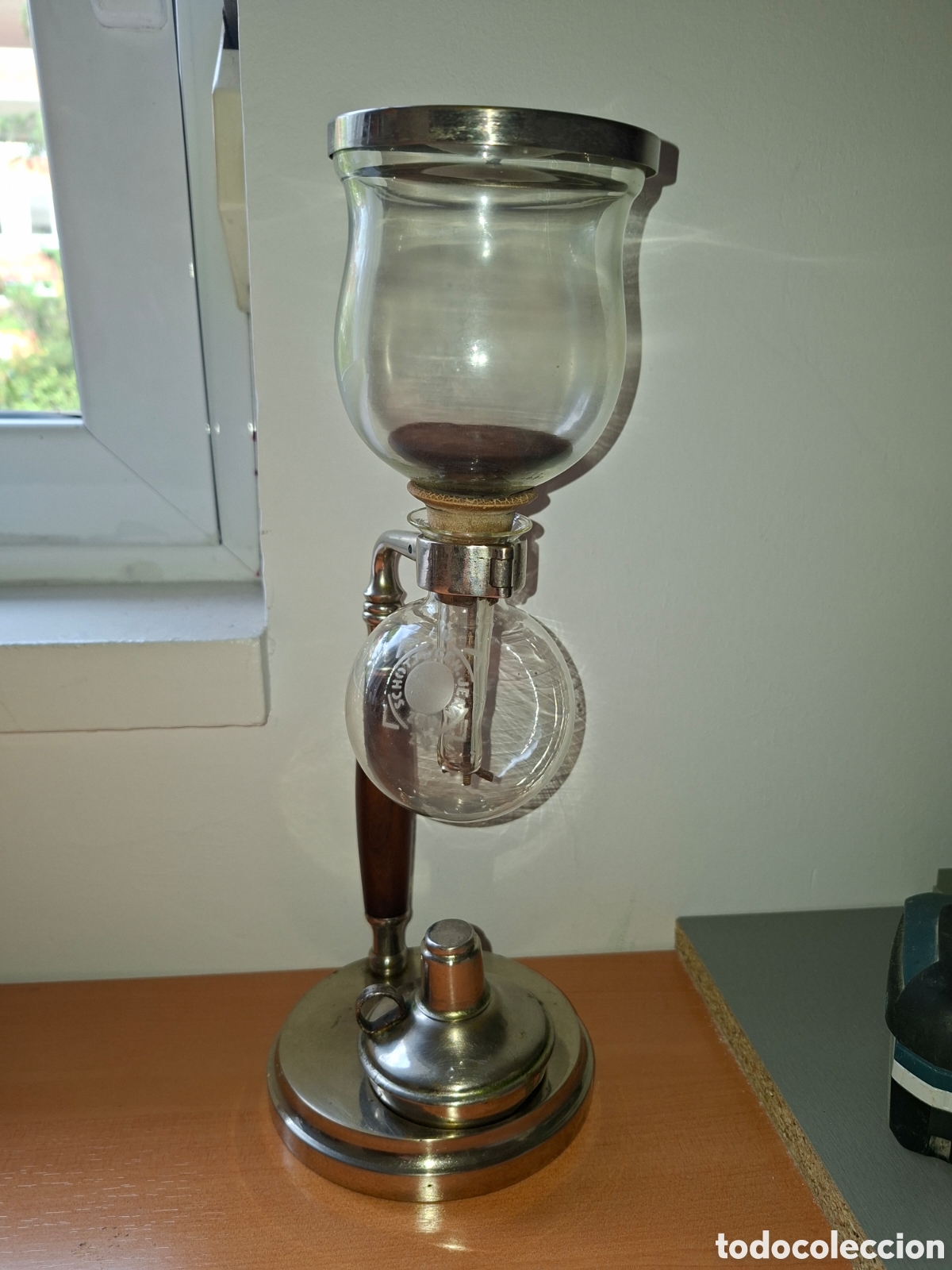 Antig&uuml;edades: Cafetera de vac&iacute;o antigua SCHOTT JENA (Completa y Funcional) - Foto 1