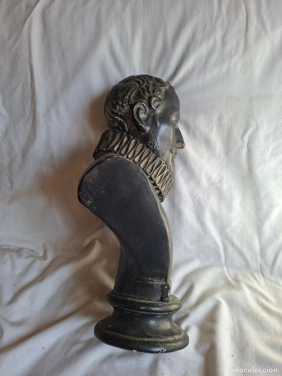 Antig&uuml;edades: Busto Cervantes calamina - Foto 6