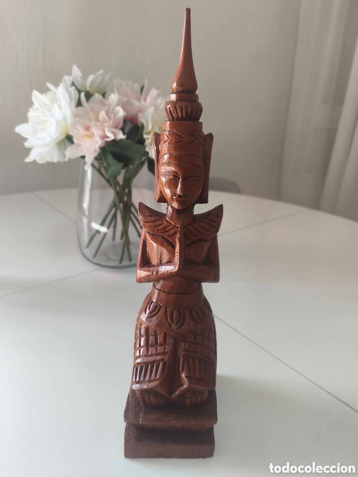 Antiquit&auml;ten: Figura tailandesa de madera(Thepphanom)
