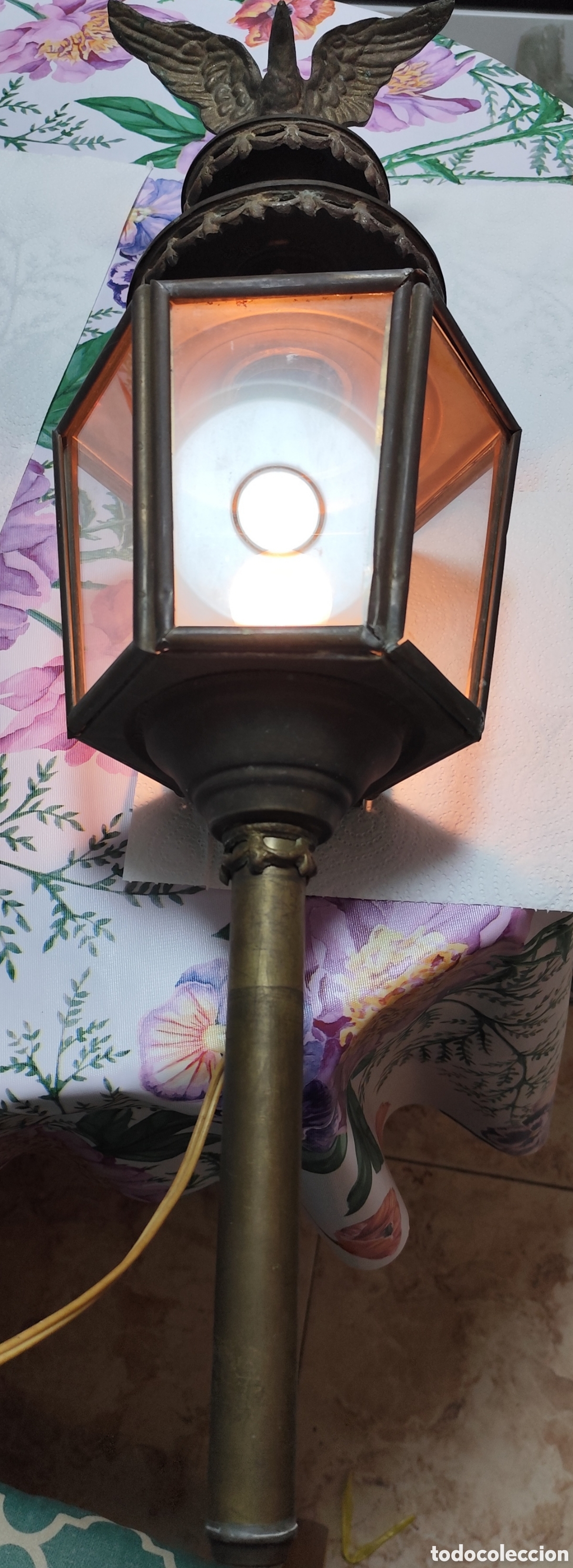Antig&uuml;edades: Gran Farol de Carruaje Antiguo - Foto 4