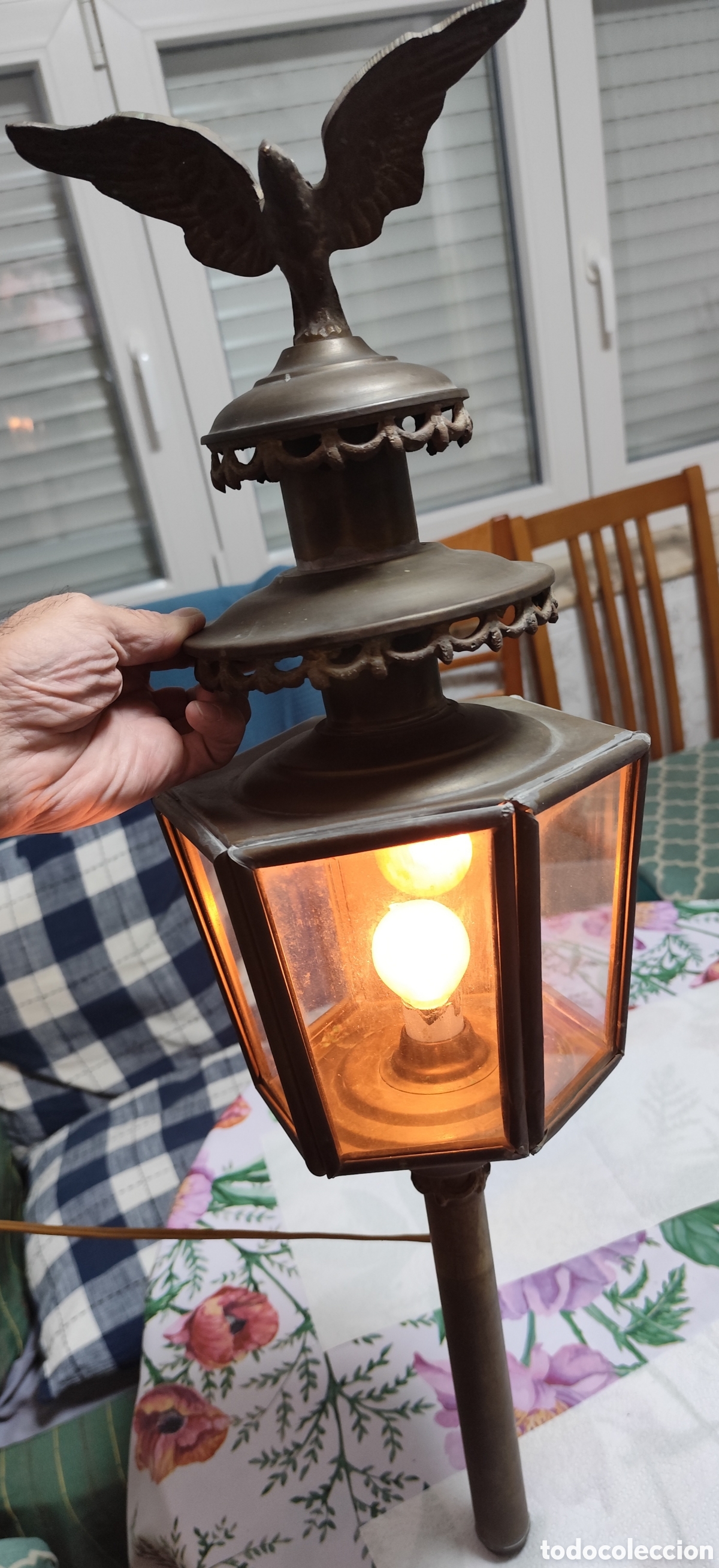 Antig&uuml;edades: Gran Farol de Carruaje Antiguo - Foto 7