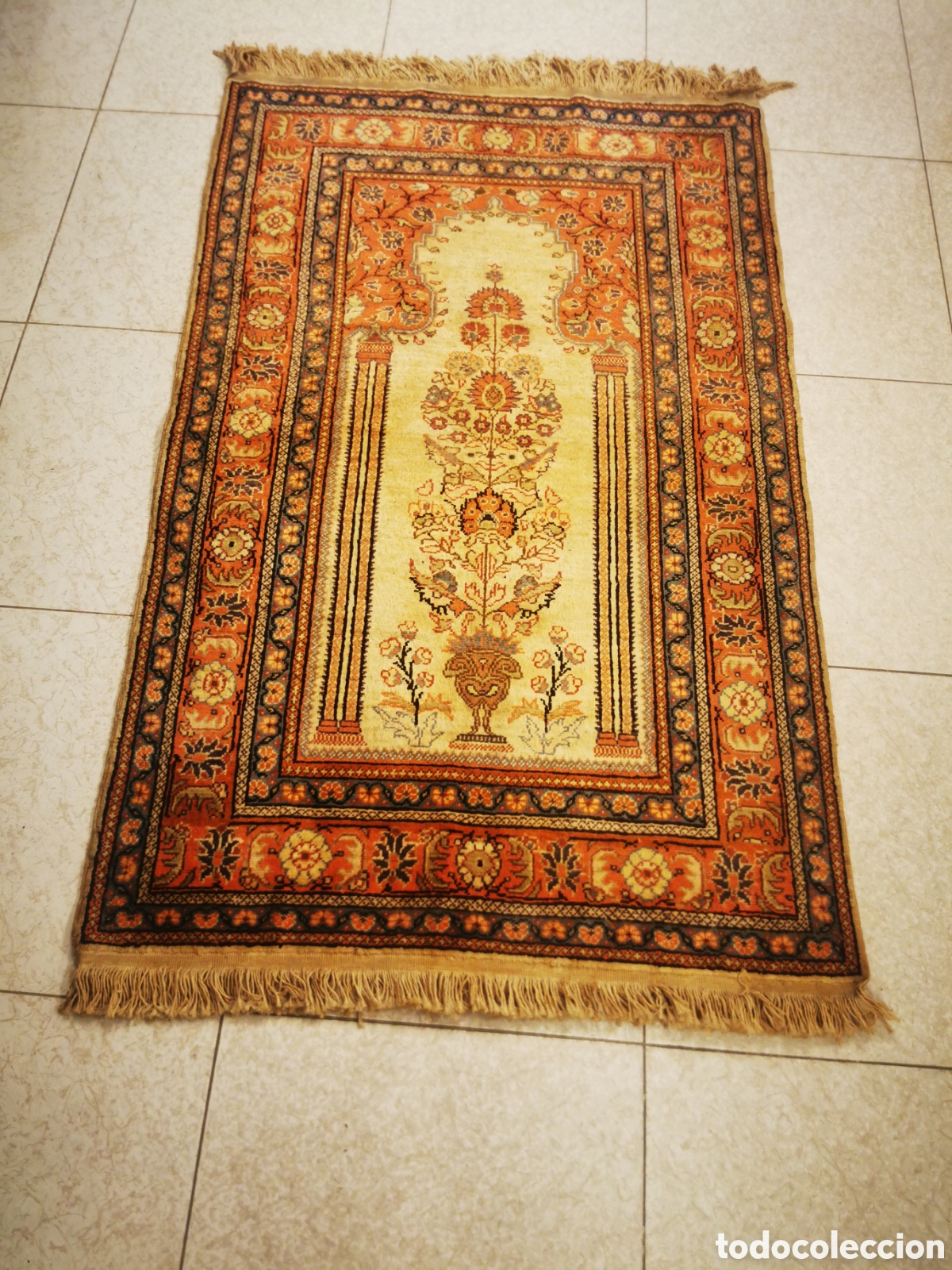 Antiquit&auml;ten: Alfombra turca tejida a mano circa 1960 150cm.85cm