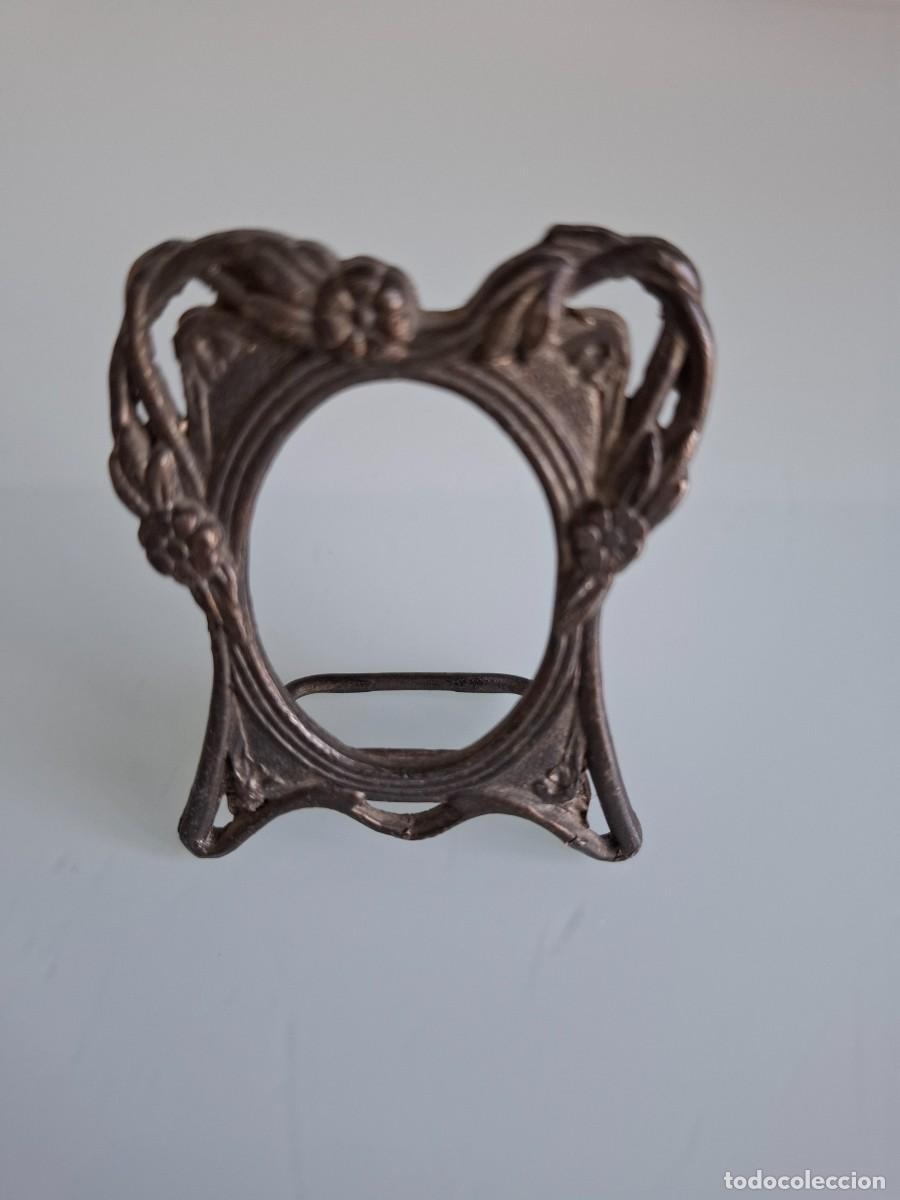 Oggetti Antichi: ANTIGUO MARCO DE ALPACA PARA FOTOGRAF&Iacute;AS - ESTILO MODERNISTA - VINTAGE